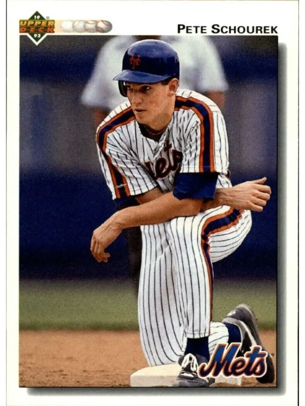 Pete Schourek 1992 Upper Deck MLB #673 Baseball Card New York Mets